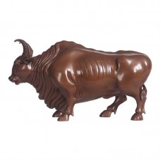 Copper Forbidden City Five Blessings Bronze Bull Ornament